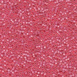 Size 11 Seed Bead, Silver Lined Dark Pink (10gm)