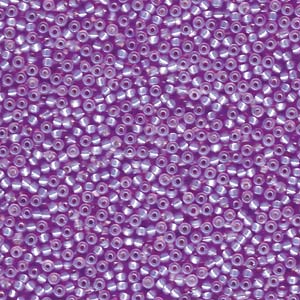 Size 11 Seed Bead, Silver Lined Violet (10gm)