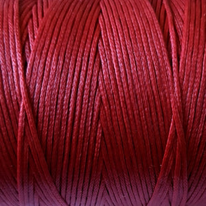 1.0mm Bright Red Polyester Waxed Braid - 10m, 20m or 500m Roll