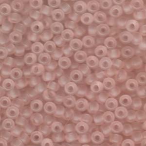 Size 6 Seed Bead, Matte Transparent Pale Pink (10gms)