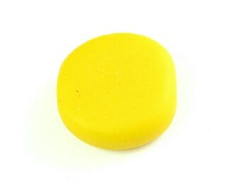 Resin, Coin Opaque, Mustard, 20mm (10pc)