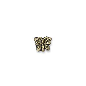 5mm Plastic Metallic Butterfly, Gold (10 pcs)