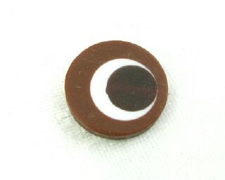 Resin, Coin Multi, Brown/White, 20mm (20pc)