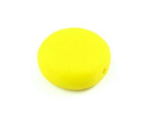 Resin, Coin Opaque, Yellow, 20mm (10pc)