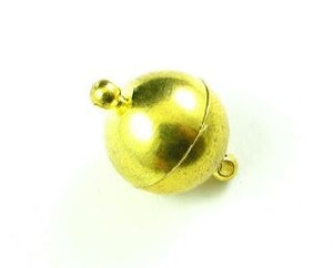 Magnetic Clasp, Gold, Ball, 20x14mm (1 Clasp)