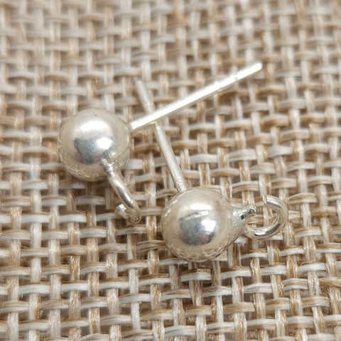 Sterling Silver Post with 5mm Ball