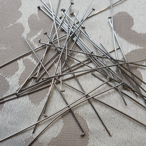 Headpin, Nickel, 55mm, 22ga (5gms/30pcs)