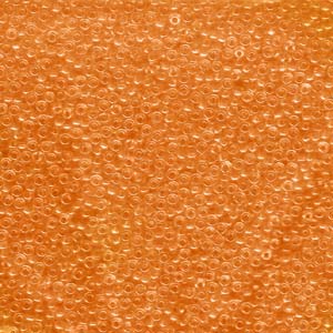 Size 11 Seed Bead, Transparent Orange (10gm)