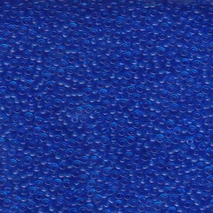 Size 11 Seed Bead, Transparent Sapphire (10gm)