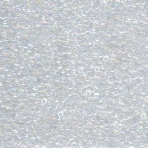 Size 11 Seed Bead, Transparent Crystal AB (10gm)