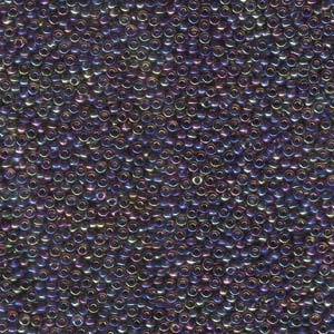 Size 11 Seed Bead, Fuchsia AB (10gm)