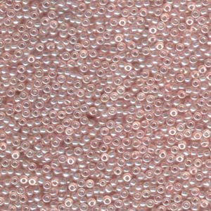 Size 11 Seed Bead, Light Rose Lustre (10gm)