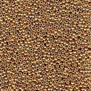 Size 6 Seed Bead, Duracoat Galvanized Champagne (10gms)