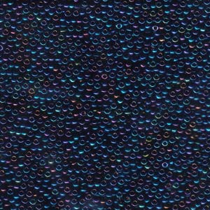 Size 11 Seed Bead, Metallic Blue Iris (10gm)