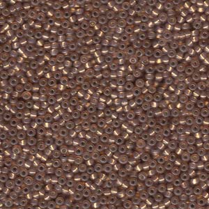 Size 11 Seed Bead, Silver Lined Bronze (10gm)