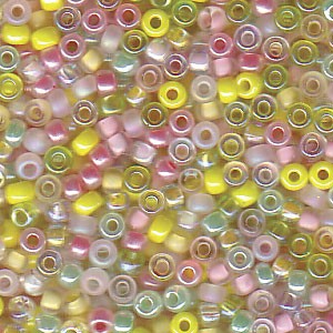 Size 11 Seed Bead Mix, Pink (10gm)