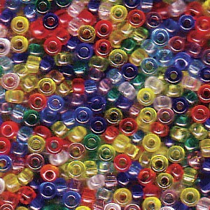 Size 11 Seed Bead Mix, Rainbow (10gm)