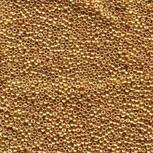 Size 6 Seed Bead, Galvanised Yellow Gold (10gms)