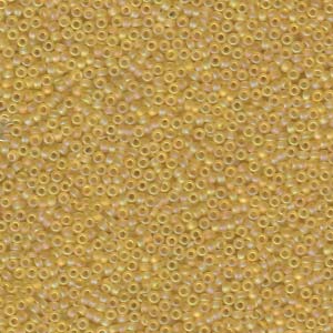 Size 15 Seed Bead, Matte Cantaloupe (10gms)