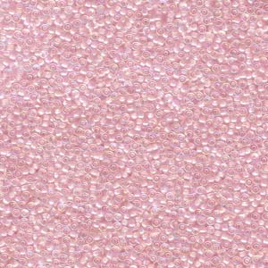 Size 15 Seed Bead, Lined Pale Pink (10gms)