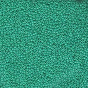 Size 15 Seed Bead, Opaque Turquoise (10gms)