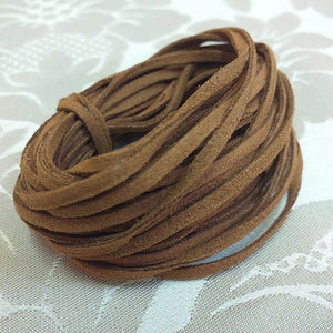 3mm Brown Faux Suede - 5m Packet