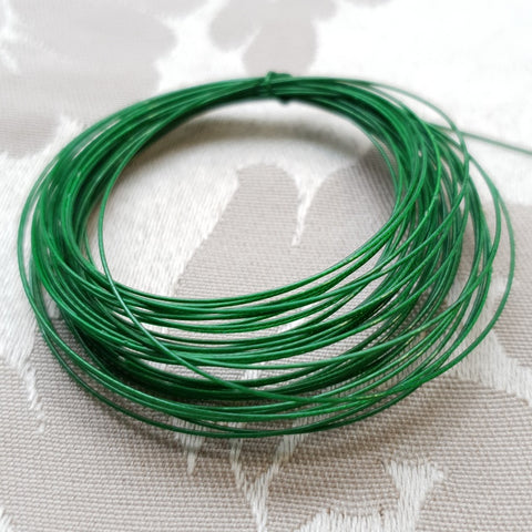 Flexible Beading Wire, Green, 7 Strand, 0.46mm (5m)