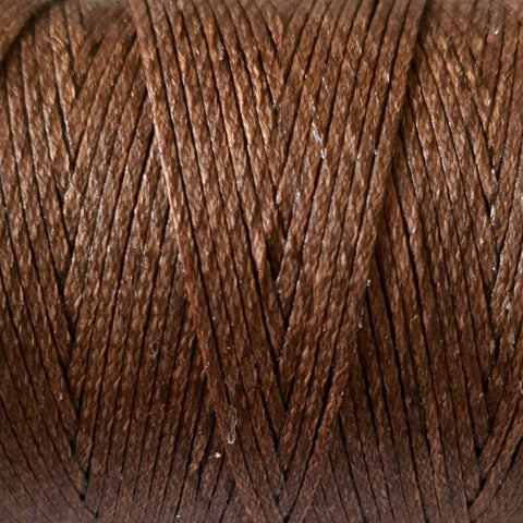 1.0mm Mid Brown Polyester Waxed Braid, SSS - 10m, 20m or 500m roll