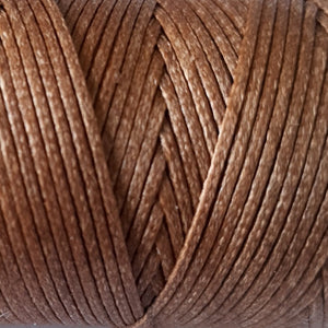 1.0mm Lt Brown Waxed polyester Braid, SSS - 10m, 20m or 500m Roll