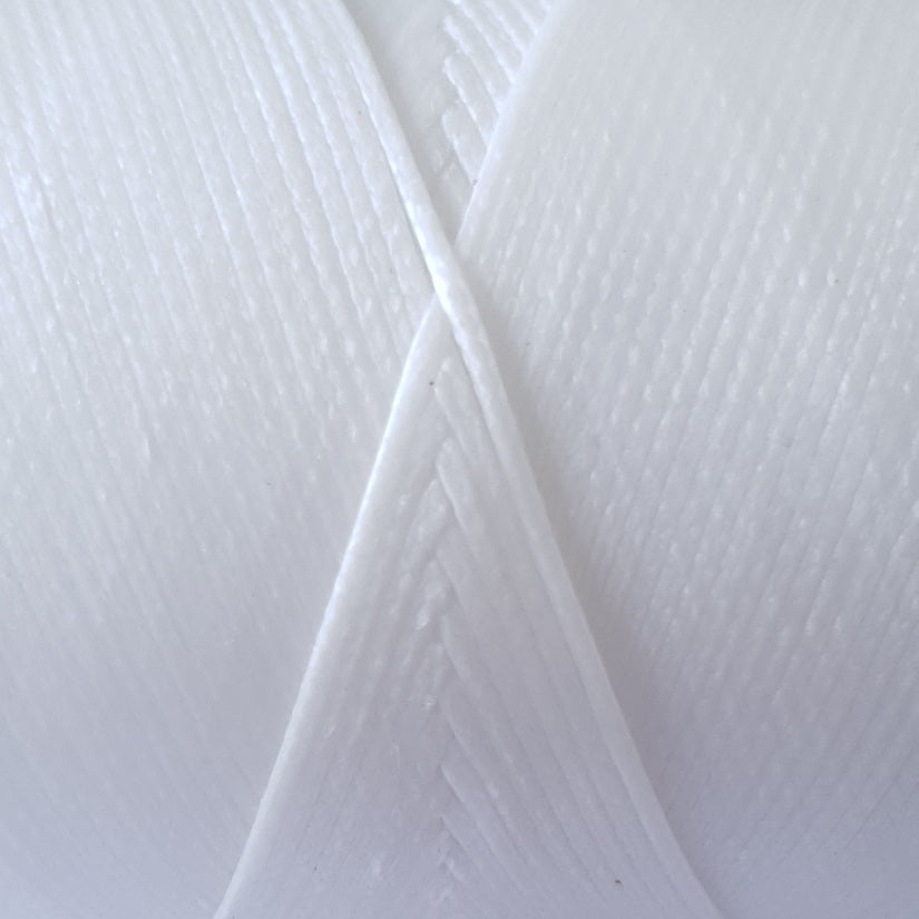 1.2mm White Waxed Polyester Braid, Coats Classic - 10m or 20m