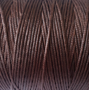 1.0mm Reddy Brown Waxed polyester Braid - 10m, 20m or 500m Roll