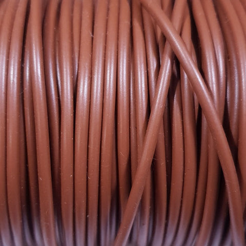 2mm P'Leather, Brown - 1m