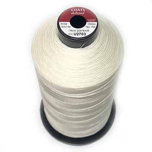 0.3mm White Bonded Polyester Thread - 10m or 20m Packet