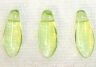 Czech Glass, Dagger Drop, Peridot, 5x12mm (10 pcs)