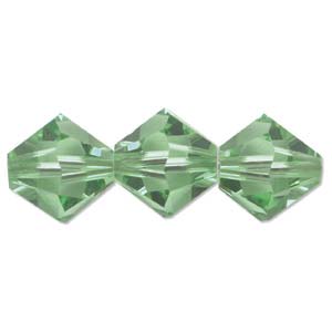 Swarovski Crystal, Bicone, Peridot (4 or 6mm)
