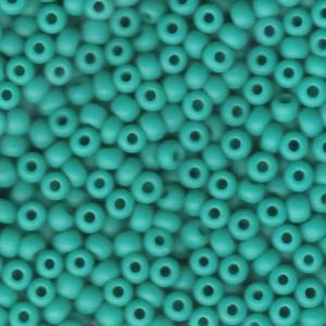 Size 6 Seed Bead, Matte Opaque Turquoise (10gms)