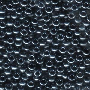 Size 6 Seed Bead, Gunmetal (10gms)