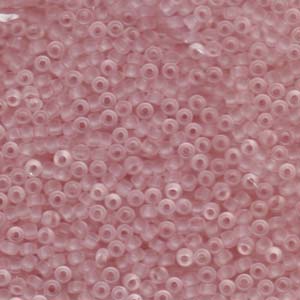 Size 8 Seed Bead, Matte Transparent Light Tea Rose (10gms)