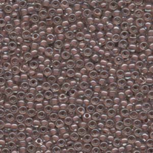 Size 8 Seed Bead, Cocoa Lined Crystal (10gms)