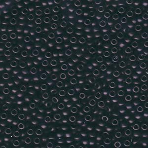 Size 8 Seed Bead, Matte Black (10gms)