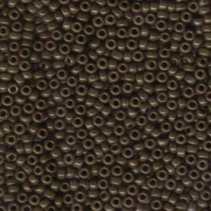 Size 8 Seed Bead, Opaque Chocolate (10gms)