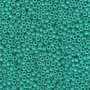 Size 8 Seed Bead, Opaque Turquoise (10gms)