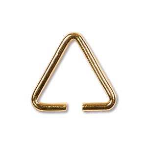Bail Triangle, Gold, 14x13mm (10pc)