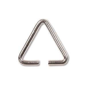 Bail Triangle, Silver, 14x13mm (10pc)