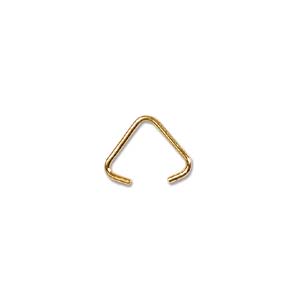 Bail Triangle, Gold, 6x5mm (20pcs)