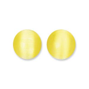 Catseye, Yellow, 8mm (10pcs)