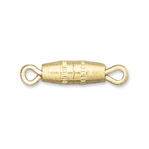 Barrel Clasp, Gold, 18x3mm (5 clasps)