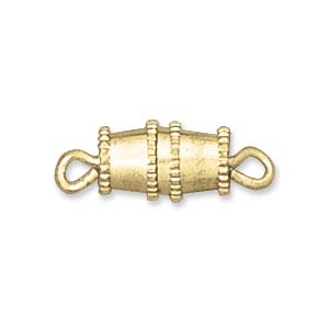 Barrel Clasp, Gold, 16x5mm (5 clasps)