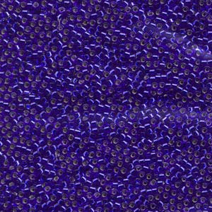Size 11 Delica Bead, Silver Lined Sapphire (5gms) SKU-DB047