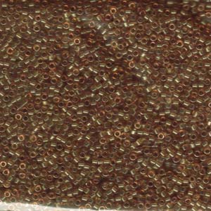 Size 11 Delica Bead, Transparent Saffron Lustre (5gms) SKU-DB118